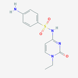 molecular formula C12H14N4O3S B175630 Sulfacytine CAS No. 1401-49-6