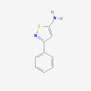 molecular formula C9H8N2S B175640 3-Phenylisothiazol-5-amine CAS No. 14208-52-7