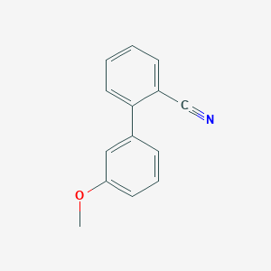 molecular formula C14H11NO B175650 3'-Methoxy-[1,1'-biphenyl]-2-carbonitrile CAS No. 154848-36-9