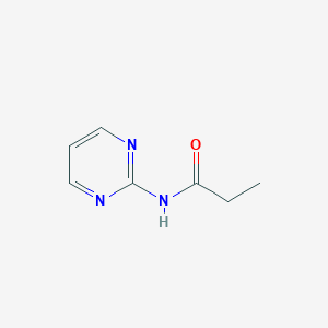 molecular formula C7H9N3O B175652 N-pyrimidin-2-ylpropanamide CAS No. 16699-13-1