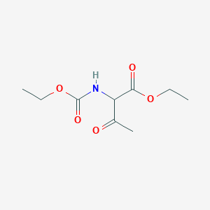molecular formula C9H15NO5 B175658 Ethyl 2-(ethoxycarbonylamino)-3-oxobutanoate CAS No. 124576-58-5