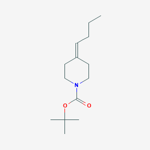 molecular formula C14H25NO2 B175663 叔丁基 4-丁叉哌啶-1-羧酸酯 CAS No. 1198287-32-9
