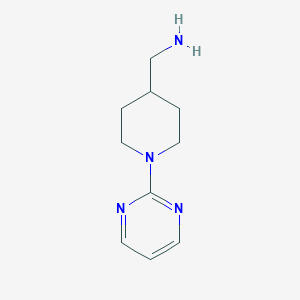 molecular formula C10H16N4 B175664 [1-(Pyrimidin-2-yl)piperidin-4-yl]methanamine CAS No. 158958-53-3