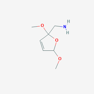 molecular formula C7H13NO3 B175668 (2,5-Dimethoxy-2,5-dihydrofuran-2-yl)methanamine CAS No. 14496-27-6