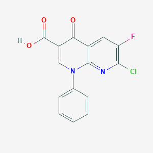 7-Chloro-6-fluoro-4-oxo-1-phenyl-1,4-dihydro-1,8-naphthyridine-3-carboxylic acid