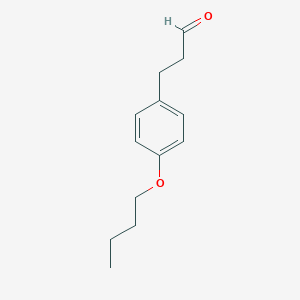 molecular formula C13H18O2 B175672 Benzenepropanal, 4-butoxy- CAS No. 115514-11-9