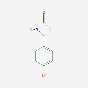 molecular formula C9H8BrNO B175677 4-(4-Bromophenyl)azetidin-2-one CAS No. 103247-89-8