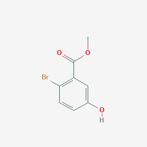 molecular formula C8H7BrO3 B175680 Methyl 2-bromo-5-hydroxybenzoate CAS No. 154607-00-8