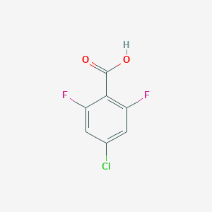 molecular formula C7H3ClF2O2 B175681 4-Chloro-2,6-difluorobenzoic acid CAS No. 196194-58-8