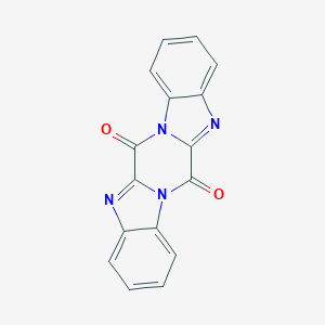molecular formula C16H8N4O2 B175689 6h,13h-Benzimidazo[1',2':4,5]pyrazino[1,2-a]benzimidazole-6,13-dione CAS No. 14483-72-8