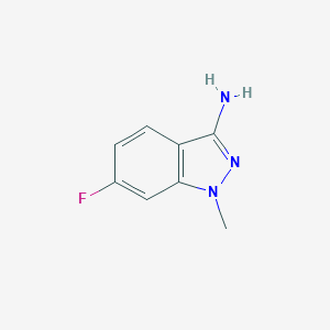 molecular formula C8H8FN3 B175694 6-Fluoro-1-methyl-1H-indazol-3-amine CAS No. 171809-13-5