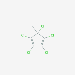 molecular formula C6H3Cl5 B175705 5-Methyl-1,2,3,4,5-pentachloro-1,3-cyclopentadiene CAS No. 16177-47-2