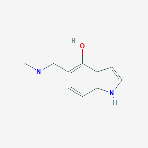 molecular formula C11H14N2O B175713 1H-Indol-4-ol, 5-[(dimethylamino)methyl]- CAS No. 19499-82-2