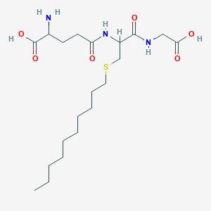 2-Amino-5-[[1-(carboxymethylamino)-3-decylsulfanyl-1-oxopropan-2-yl]amino]-5-oxopentanoic acid