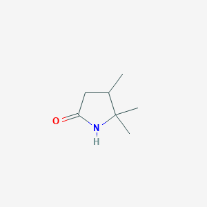 molecular formula C7H13NO B175722 4,5,5-三甲基-2-吡咯烷酮 CAS No. 16068-61-4