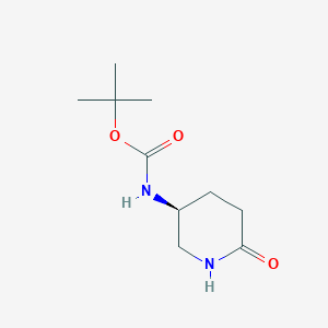 molecular formula C10H18N2O3 B175728 (S)-叔丁基(6-氧代哌啶-3-基)氨基甲酸酯 CAS No. 172913-96-1
