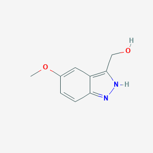 molecular formula C9H10N2O2 B175734 (5-Methoxy-1H-indazol-3-yl)methanol CAS No. 169789-36-0