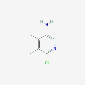 molecular formula C7H9ClN2 B175743 6-Chloro-4,5-dimethylpyridin-3-amine CAS No. 147440-83-3