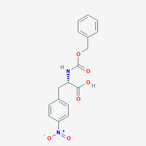 molecular formula C17H16N2O6 B175748 (S)-2-(((Benzyloxy)carbonyl)amino)-3-(4-nitrophenyl)propanoic acid CAS No. 17224-90-7