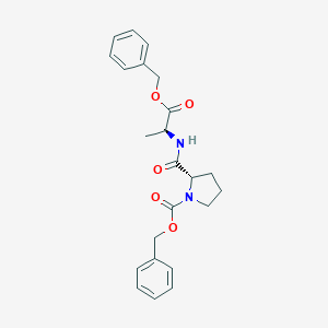 molecular formula C23H26N2O5 B175757 (2S)-N-[(S)-1-(Benzyloxycarbonyl)ethyl]-1-(benzyloxycarbonyl)pyrrolidine-2-carboxamide CAS No. 127861-60-3