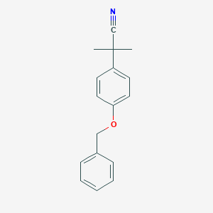 2-(4-(Benzyloxy)phenyl)-2-methylpropanenitrile