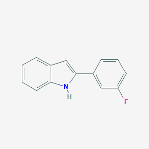 molecular formula C14H10FN B175776 2-(3-氟苯基)-1H-吲哚 CAS No. 124643-63-6