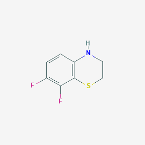 molecular formula C8H7F2NS B175777 7,8-Difluoro-3,4-dihydro-2H-1,4-benzothiazine CAS No. 198278-55-6