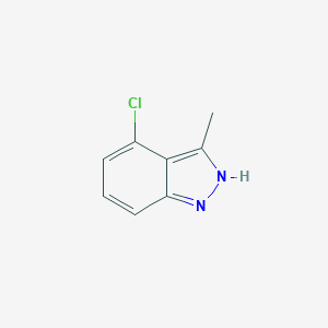 molecular formula C8H7ClN2 B175783 4-Chloro-3-methyl-1H-indazole CAS No. 16640-87-2