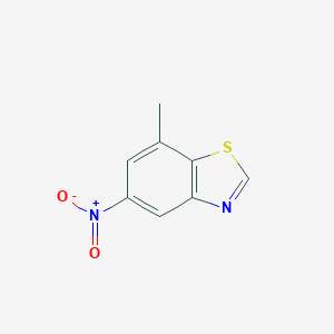B175787 7-Methyl-5-nitro-1,3-benzothiazole CAS No. 196205-27-3