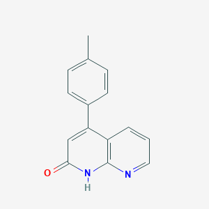 molecular formula C15H12N2O B175789 4-(p-Tolyl)-1,8-naphthyridin-2(1H)-one CAS No. 127446-47-3