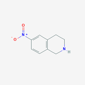 molecular formula C9H10N2O2 B175790 6-Nitro-1,2,3,4-tetrahydroisoquinoline CAS No. 186390-77-2