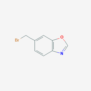 molecular formula C8H6BrNO B175791 6-(Bromomethyl)benzo[d]oxazole CAS No. 181040-42-6