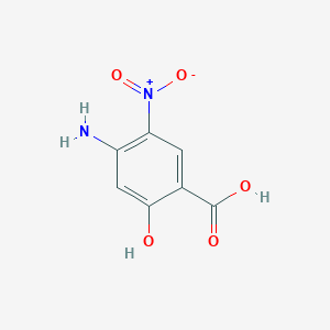 molecular formula C7H6N2O5 B175804 4-Amino-2-hydroxy-5-nitrobenzoic acid CAS No. 197584-93-3