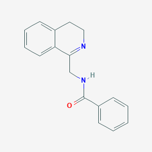 molecular formula C17H16N2O B175825 1-(Benzoylamino)methyl-3,4-dihydro isoquinoline CAS No. 132056-76-9