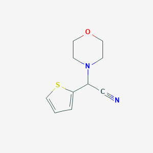molecular formula C10H12N2OS B175847 2-Morpholino-2-(2-thienyl)acetonitrile CAS No. 68415-08-7