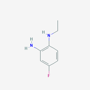molecular formula C8H11FN2 B175850 1-N-ethyl-4-fluorobenzene-1,2-diamine CAS No. 1737-43-5