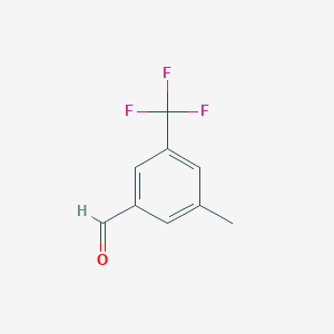 molecular formula C9H7F3O B175861 3-Methyl-5-(trifluoromethyl)benzaldehyde CAS No. 116070-39-4