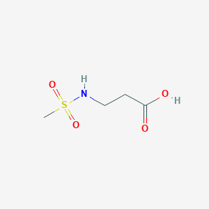 molecular formula C4H9NO4S B175866 N-(methylsulfonyl)-beta-alanine CAS No. 105611-92-5
