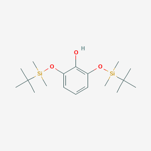 molecular formula C18H34O3Si2 B175882 2,6-Bis[[tert-butyl(dimethyl)silyl]oxy]phenol CAS No. 197014-35-0