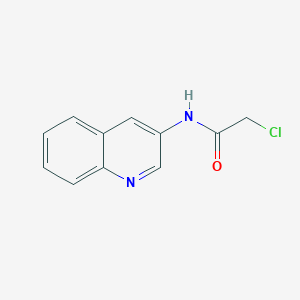 molecular formula C11H9ClN2O B175900 2-chloro-N-(quinolin-3-yl)acetamide CAS No. 121221-07-6