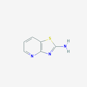 molecular formula C6H5N3S B175906 Thiazolo[4,5-b]pyridin-2-amine CAS No. 13575-41-2