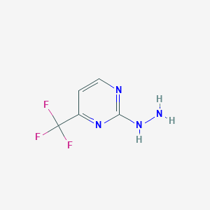 molecular formula C5H5F3N4 B175915 2-叠氮基-4-(三氟甲基)嘧啶 CAS No. 197305-97-8