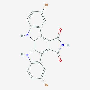 12,13-Dihydro-3,9-dibromo-5H-Indolo[2,3-a]pyrrolo[3,4-c]carbazole-5,7(6H)-dione