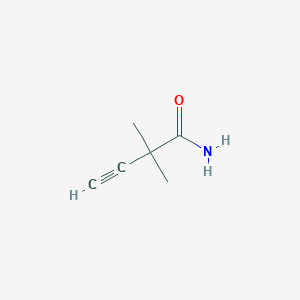 molecular formula C6H9NO B175922 2,2-二甲基丁-3-炔酰胺 CAS No. 164411-36-3