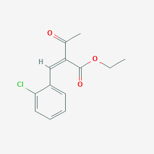 molecular formula C12H11ClO3 B175924 Ethyl 2-(2-chlorobenzylidene)-3-oxobutanoate CAS No. 15725-22-1