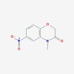 molecular formula C9H8N2O4 B175935 4-Methyl-6-nitro-2H-1,4-benzoxazin-3-one CAS No. 103361-68-8