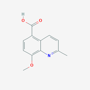 molecular formula C12H11NO3 B175953 8-Methoxy-2-methylquinoline-5-carboxylic acid CAS No. 199872-12-3