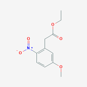 molecular formula C11H13NO5 B175957 Ethyl 2-(5-methoxy-2-nitrophenyl)acetate CAS No. 117559-88-3