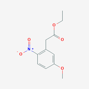 molecular formula C11H13NO5 B175957 Ethyl 2-(5-methoxy-2-nitrophenyl)ethanoate CAS No. 117559-88-3