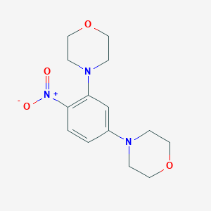 molecular formula C14H19N3O4 B175960 2,4-Dimorpholinonitrobenzene CAS No. 133387-34-5